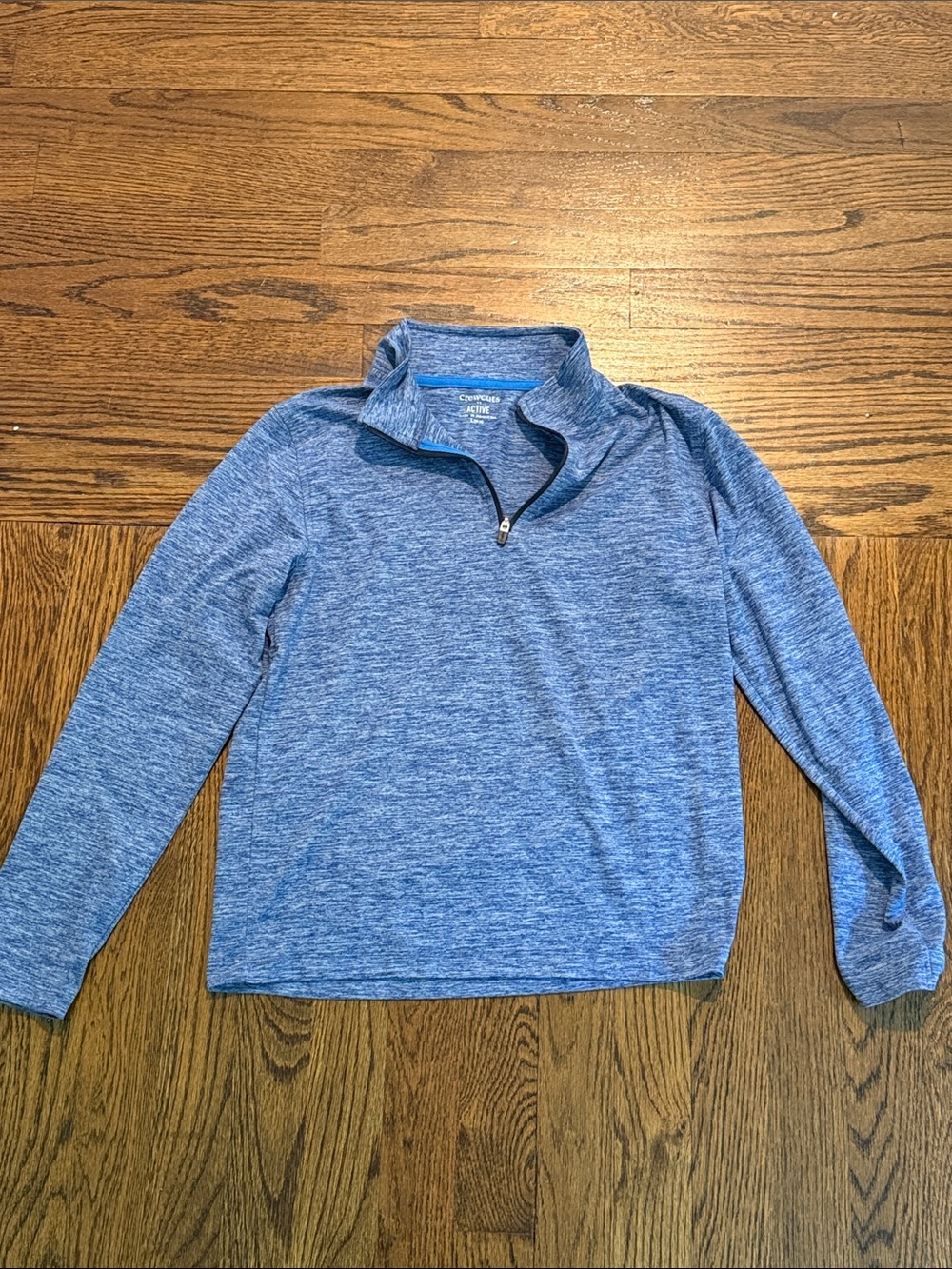 Boys JCrew Blue Quarter-Zip Pullover